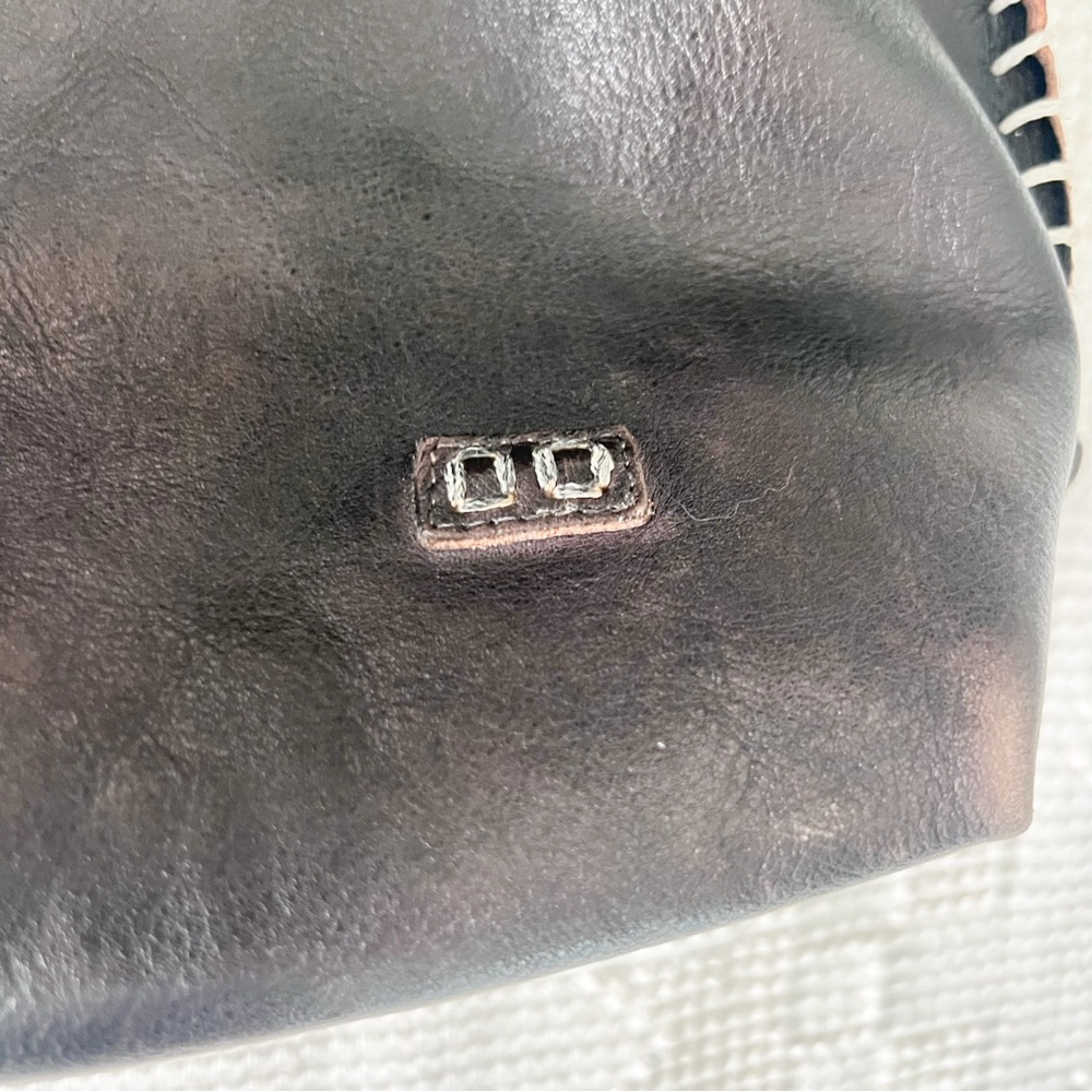 Bed Stu Barra Tote Bag Brown, Taupe Leather Stitching - Picture 3 of 11